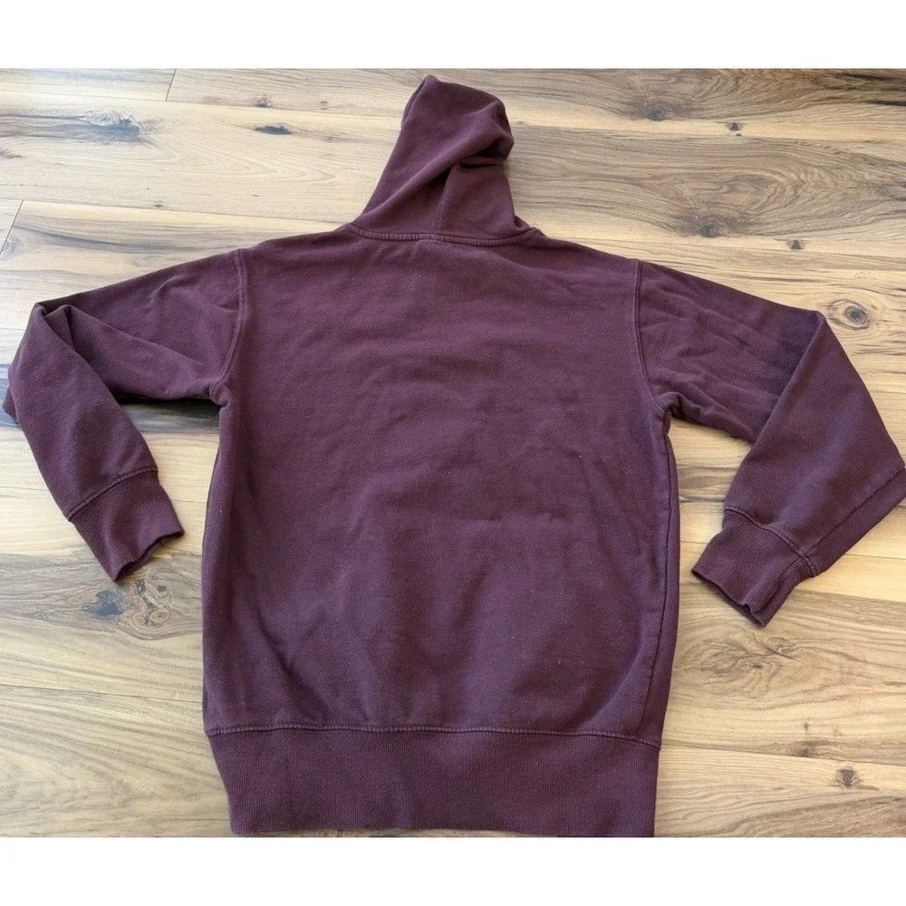 Naruto Hoodie Mens S Maroon Anime Graphic Ramen Ichiraku Pullover